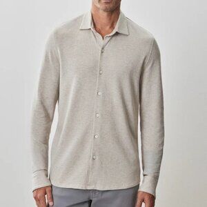 Robert Barakett Light Tan Textured Stretch Knit Shirt